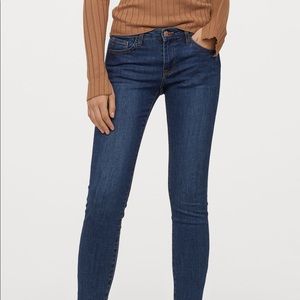 NWT H&M Super Skinny Low Waist Jeans 32 Long